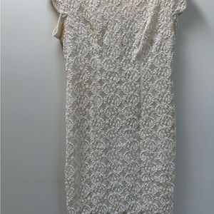 Elegant Cream Lace Dress